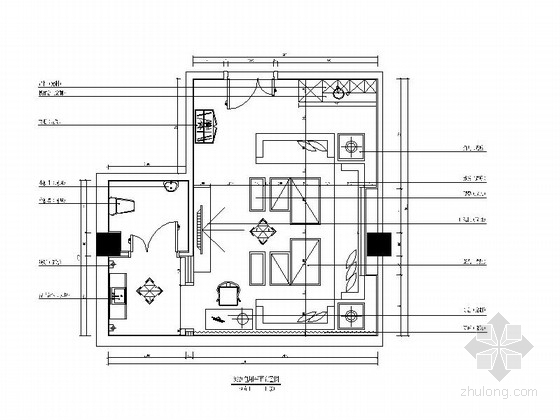 量贩ktv包厢设计资料下载-[北京]豪华量贩式KTV包厢装修施工图