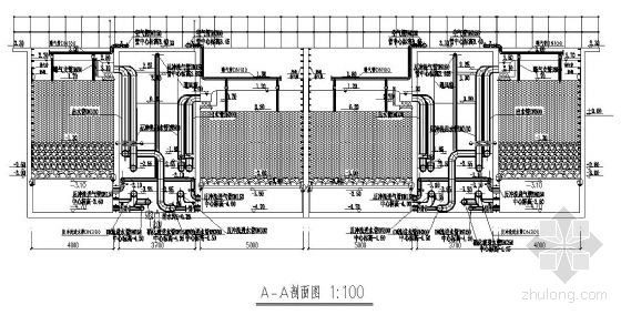 曝气生物滤池设计图