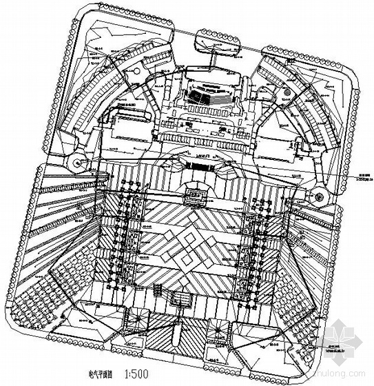 地下停车场平面CAD图资料下载-某地下停车场强电弱电图纸