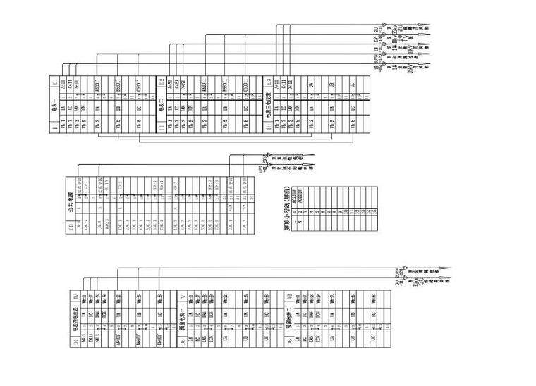 35kV输变电工程电气施工图电气二次接线图-计量屏端子排原理接线图.jpg