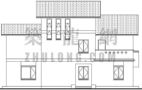 某西式别墅建筑、结构、电器施工图-2