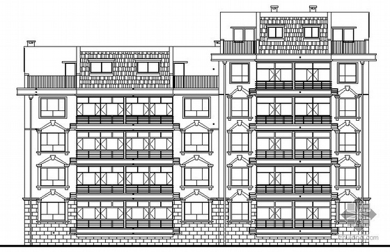 带阁楼坡屋顶资料下载-某小区9号住宅楼建筑施工图（带阁楼）