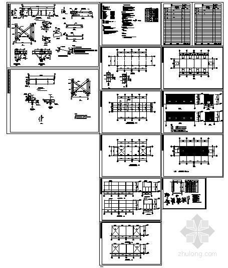 医疗器械厂房设计图资料下载-某单层钢结构厂房设计图