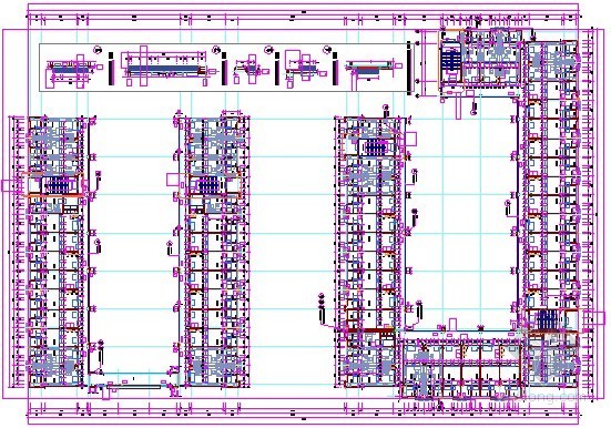 [广东]2015年中学建设项目建筑及安装工程预算书(附施工图纸)-03三~五层平面图 