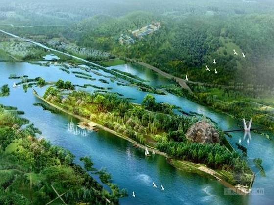 沈阳道路绿化改造资料下载-[沈阳]滨河两岸绿化景观改造规划设计方案
