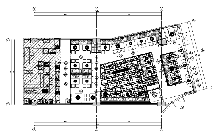 [上海]味千拉面餐饮空间设计施工图（附效果图）-立面索引图