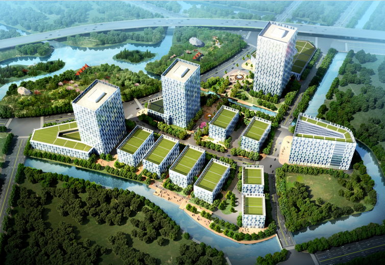 创业产业园方案资料下载-[上海]科创慧谷高端电子信息产业园建筑设计方案文本