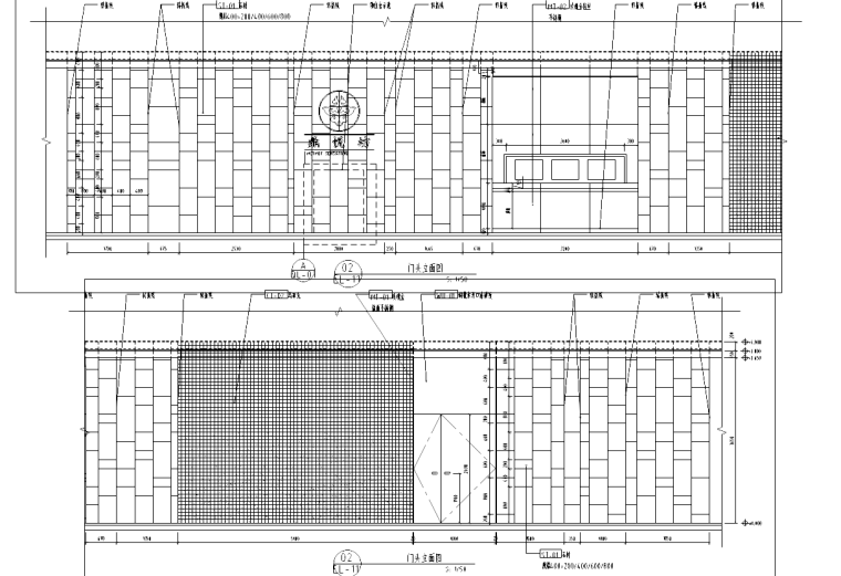 [广东]深圳鼎悦坊火锅餐厅室内施工图及效果图-门头立面图