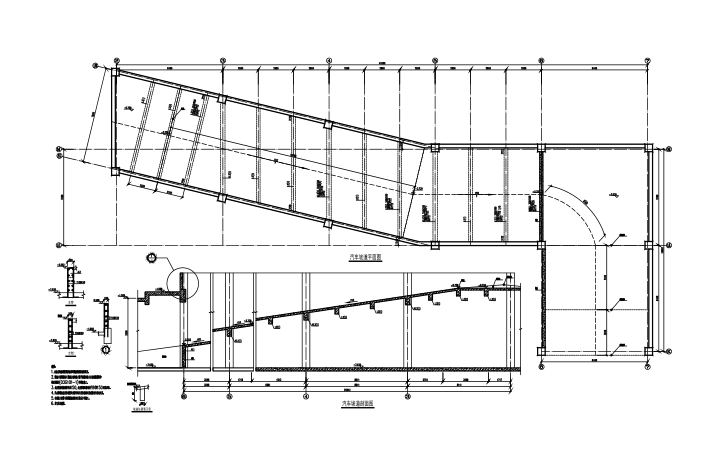 [河南]21层框剪结构商务大厦结构施工图（CAD、48张）-坡道详图