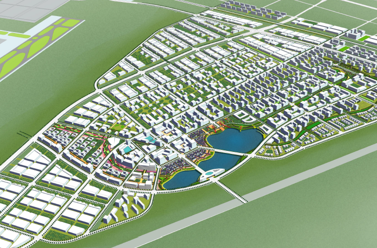 工业园城市规划设计资料下载-[河北]石家庄空港工业园城市设计方案文本