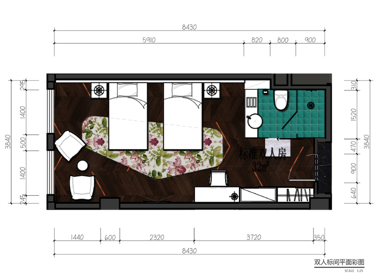 深圳南香楼艺术酒店-05_the_layout_of_Double_Room