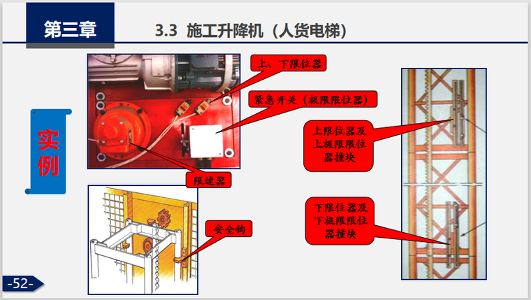 建筑施工大型机械设备安全管理培训（72页，多图）-施工升降机（人货电梯）