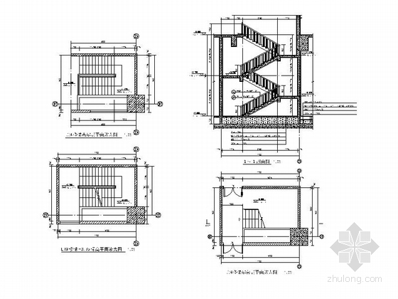 [湖南]三层古典风格市级中型火车站建筑施工图-三层古典风格市级中型火车站建筑详图