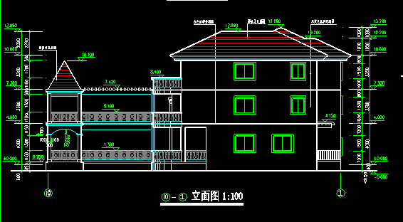 三层全套别墅建筑施工图