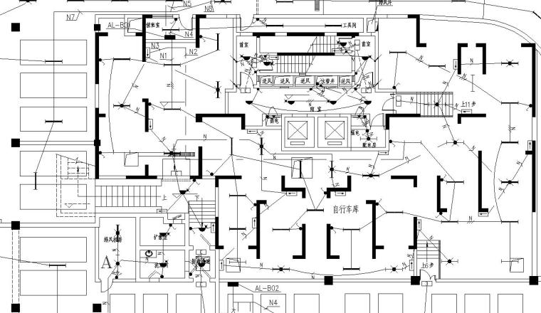 钢管支架CAD施工图资料下载-某高层住宅全套电气施工图