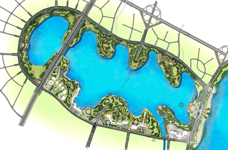 城市绿地公园系统规划资料下载-南昌九龙湖市政公园