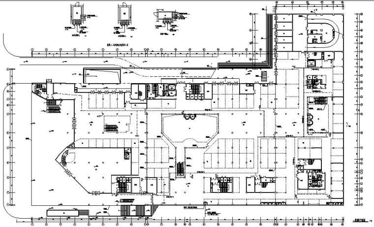 某十八层商业大厦电气施工全套图纸(75张)-弱电平米图4