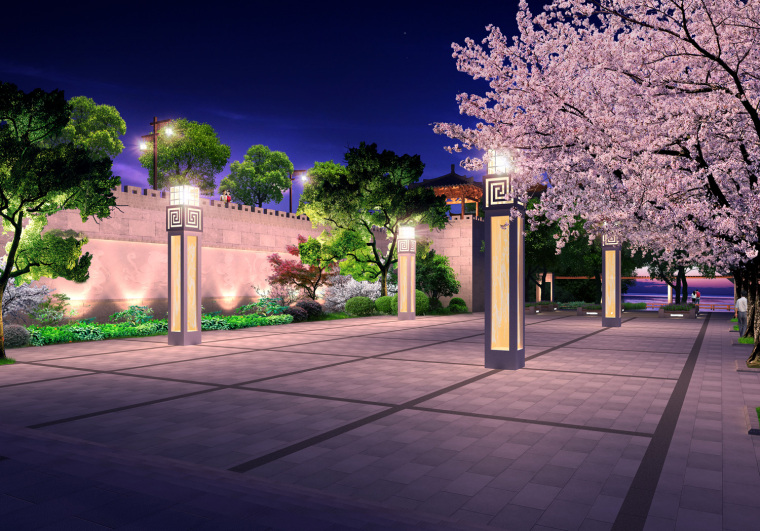 重庆冠领园林项目设计：四川万源滨河公园-夜景.jpg