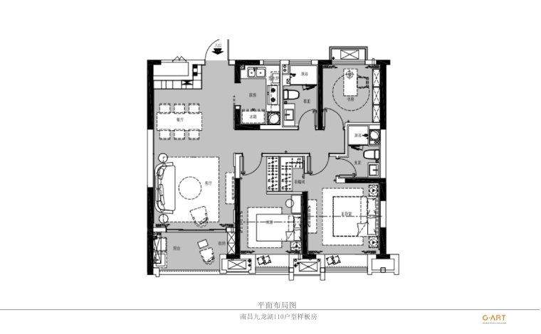 [江西]集艾设计-南昌九知名地产五套样板房丨软装设计方案-10