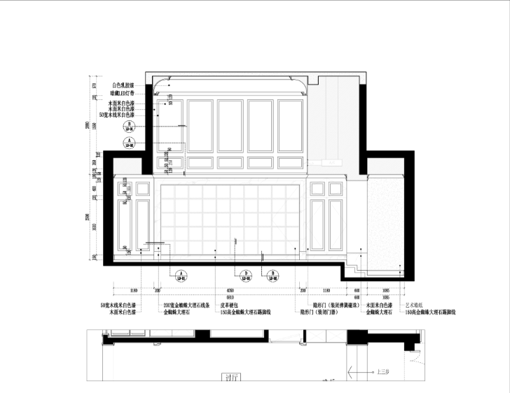 世欧上江城家装设计完整施工图（附效果图）-详图
