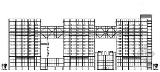 su现代综合楼资料下载-某十五层现代综合楼建筑方案图