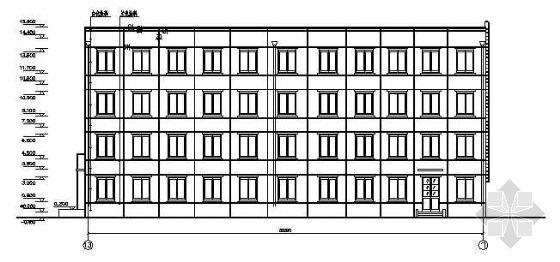 6层框架结构建筑施工图纸资料下载-某监狱综合办公楼框架结构建筑施工图纸