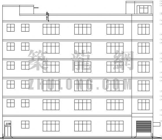 7层框架建筑设计资料下载-某厂区建筑设计(7)