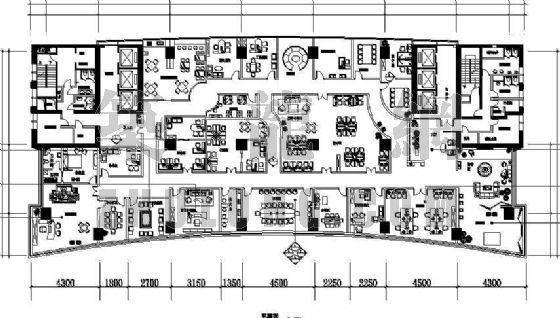 200平办公空间CAD资料下载-某办公空间装修图
