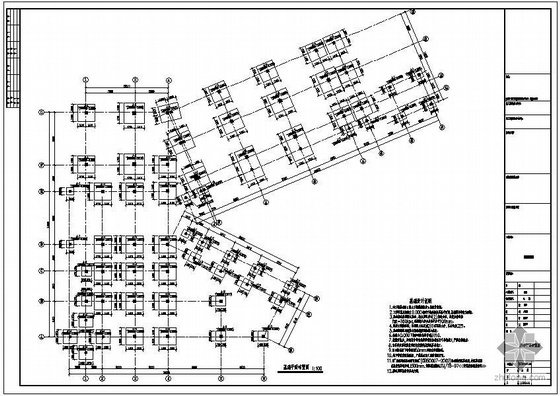 混凝土地下结构设计说明资料下载-某基地3套别墅地下室结构设计图