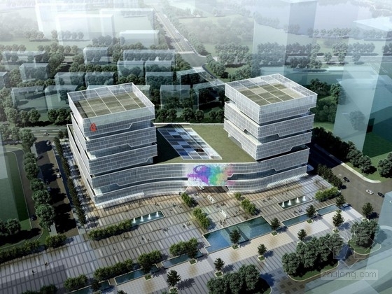 8层玻璃幕墙办公楼资料下载-[南京]12层玻璃幕墙办公楼建筑方案文本(含PDF 两个方案)