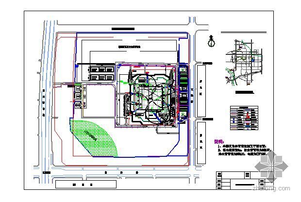 室内篮球馆建筑平面图资料下载-北京某大型篮球馆施工现场平面布置图汇编（鲁班奖）