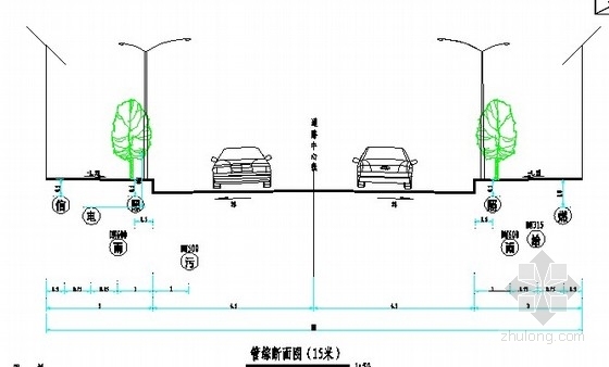 大型市政综合管网资料下载-[贵州]市政道路综合管网全套设计图