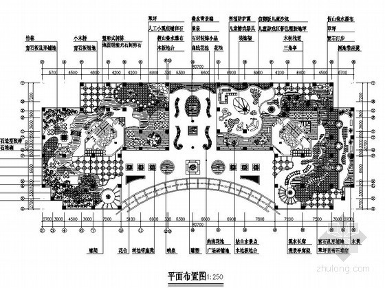 某屋顶花园平面施工图设计- 