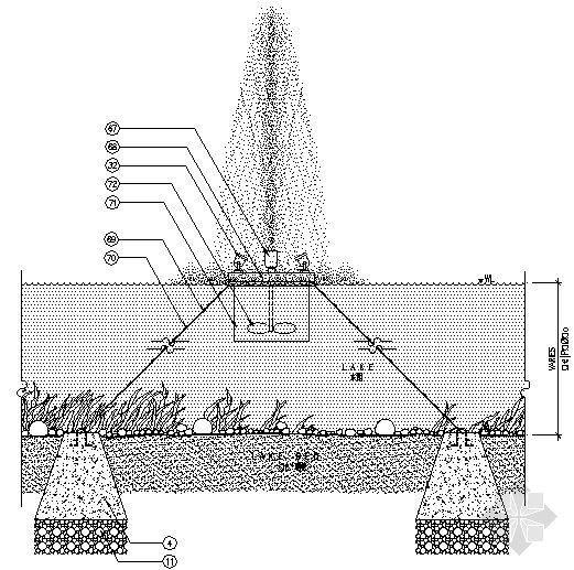 喷泉做法大样资料下载-喷泉大样图