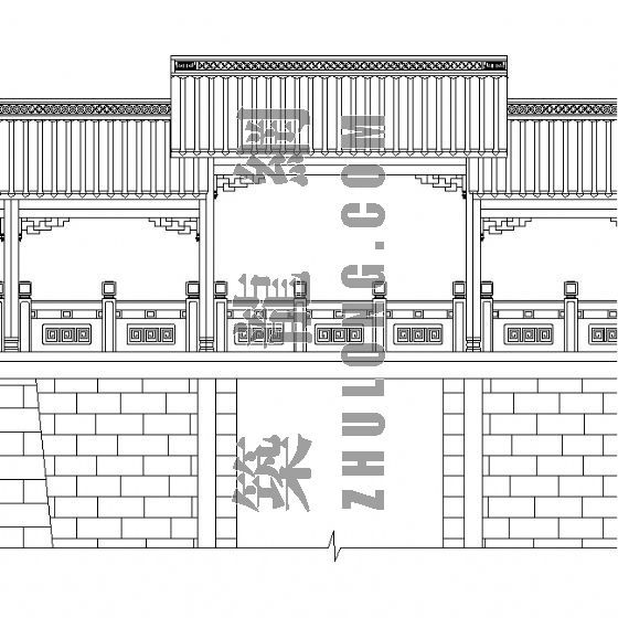 古典廊亭cad图资料下载-廊亭施工详图（一）