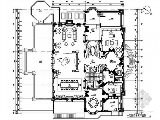 三层别墅电梯设计图资料下载-上海超奢华独栋三层别墅室内施工图（含效果）