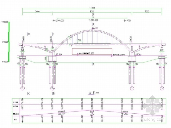 后张发塑料波纹管资料下载-[湖北]后张法拱梁固结体系30+80+30m中承式系杆拱桥设计图纸112张