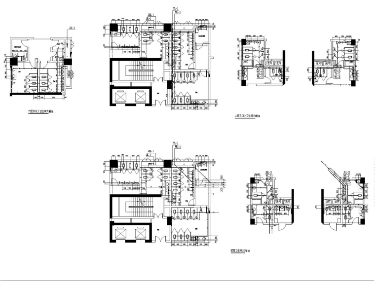 [温州]乐清中心综合建筑地上及地下给排水及消防施工图-卫生间大样图.jpg