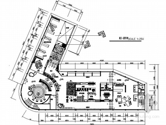 品牌体验馆资料下载-知名瓷砖品牌体验馆展厅设计装修施工图
