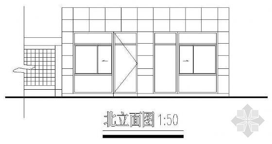 小区门卫室建筑设计资料下载-某小区门卫室详图