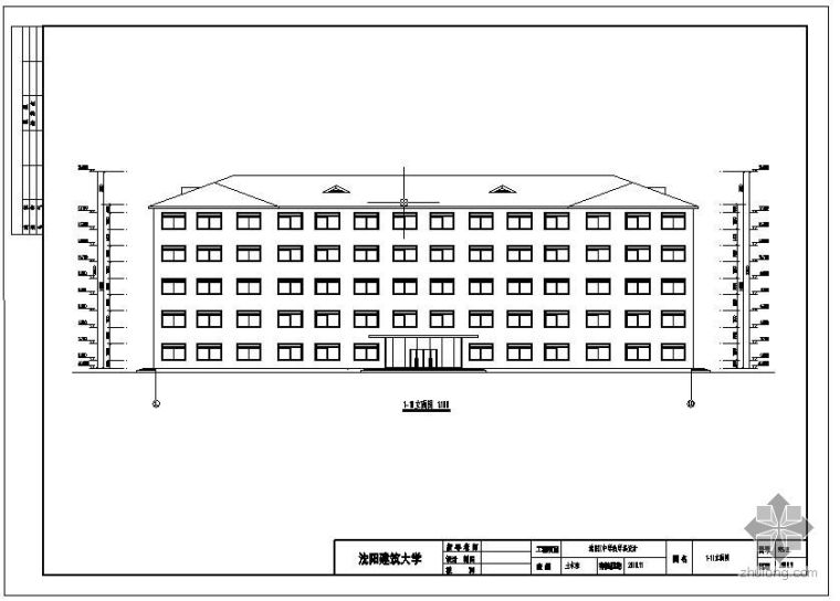 4层教学楼施工进度计划图资料下载-[学士]沈阳某中学教学楼框架结构毕业设计(含计算书、结构设计图)