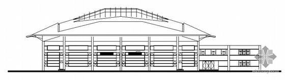 体育场看台建筑作法资料下载-上大附中体育馆建筑施工图