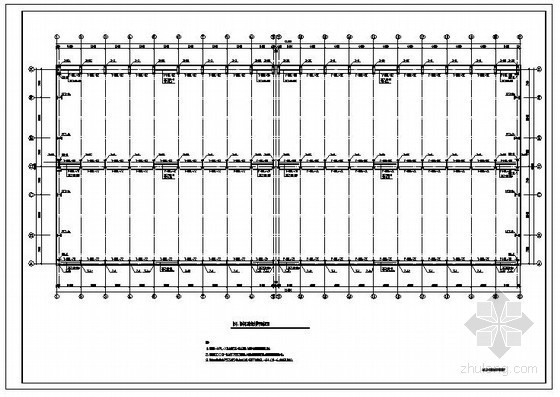 排架结构设计说明资料下载-某排架厂房结构设计图