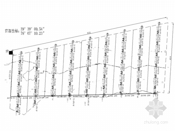 [新疆]1.5万亩滴灌节水灌溉建设项目施工图-10号滴灌系统管网布置图