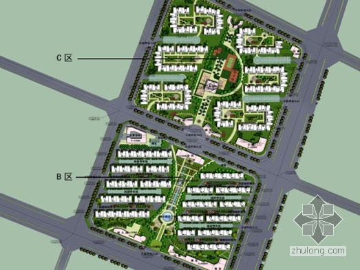 公寓总规平面图资料下载-[北京亦庄]某国际公寓开发区规划设计