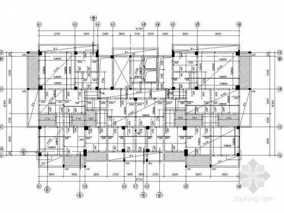 11框剪结构住宅楼建筑图资料下载-十六层框剪结构住宅楼结构施工图