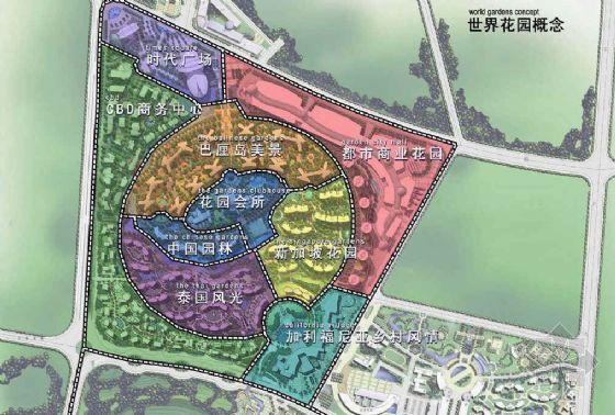 上海星河湾住宅景观设计资料下载-星河湾小区景观手绘方案