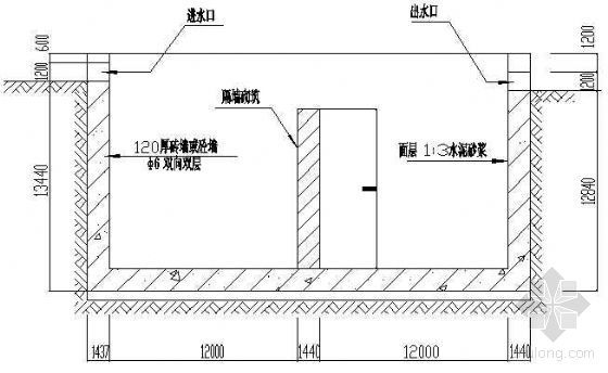 水泥沉淀池资料下载-沉淀池构造图