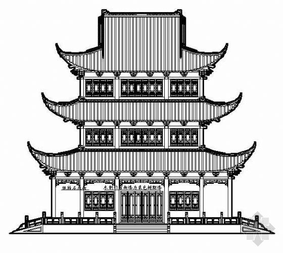 内容简介 文昌阁古建筑施工图,包括平面,屋顶平面,正立面,侧立面,剖面