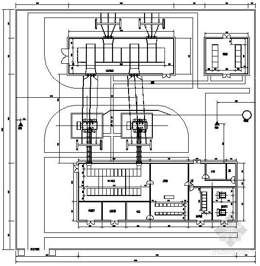 变电站电气平面布置图资料下载-通用35kV变电站平面布置图